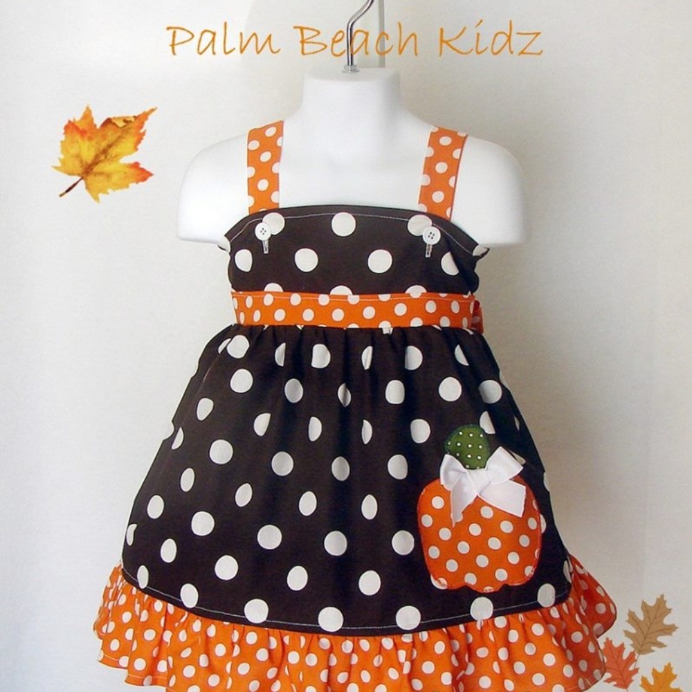 Custom Boutique Pumpkin Sweetie Dress